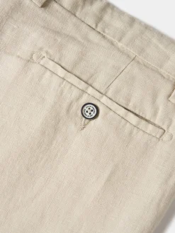 Bermudas 100% linho com bolsos|LION OF PORCHES Cheap