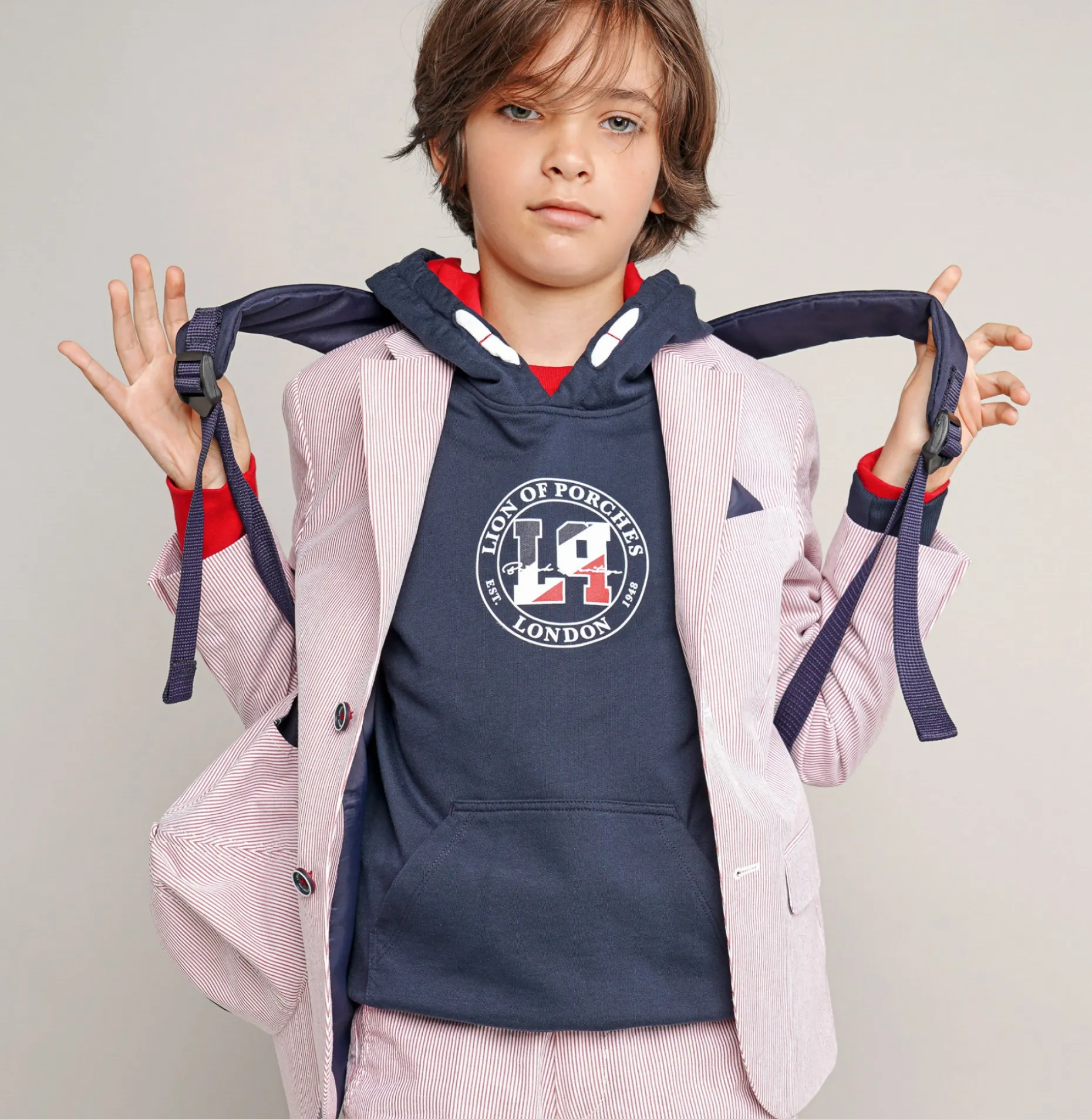 Blazer de Riscas|LION OF PORCHES Clearance