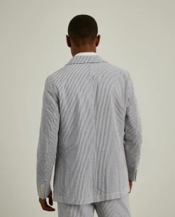 Blazer de riscas slim fit|LION OF PORCHES Discount