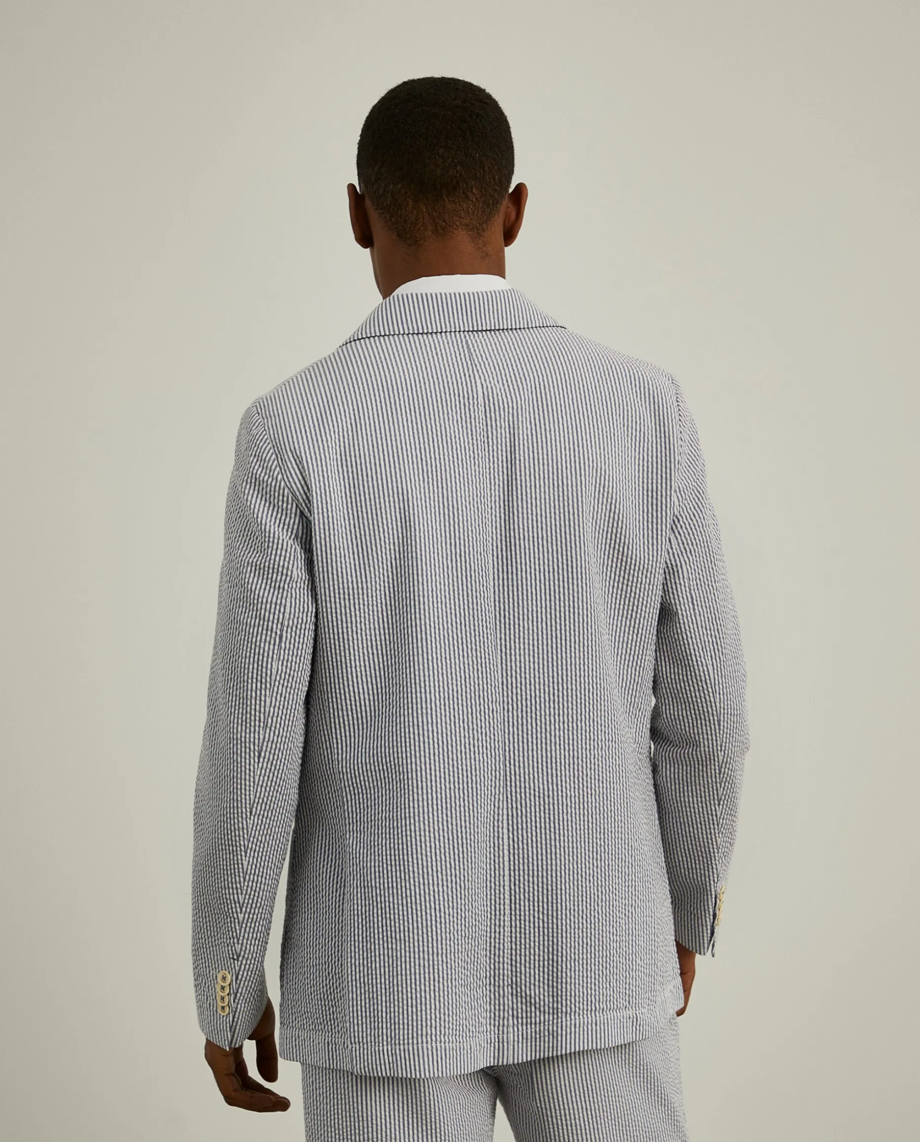 Blazer de riscas slim fit|LION OF PORCHES Discount