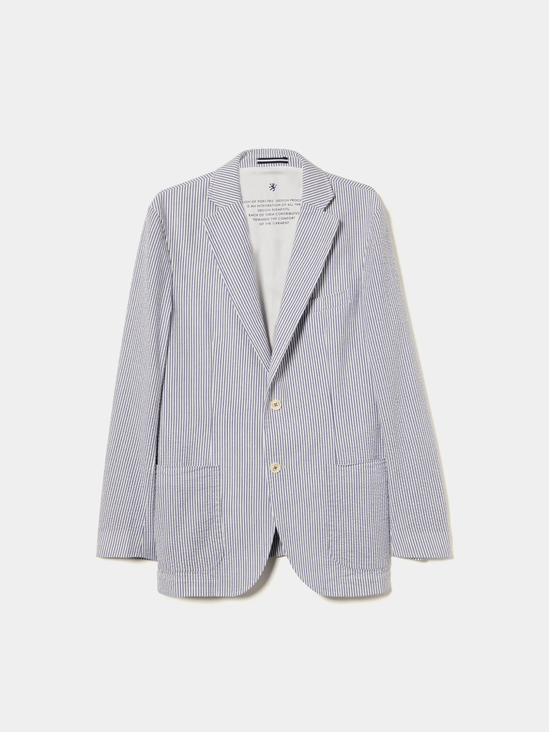 Blazer de riscas slim fit|LION OF PORCHES Discount