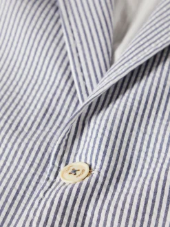 Blazer de riscas slim fit|LION OF PORCHES Discount