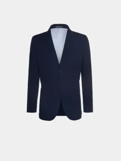 Blazer slim fit com textura de riscas seersucker|LION OF PORCHES Hot