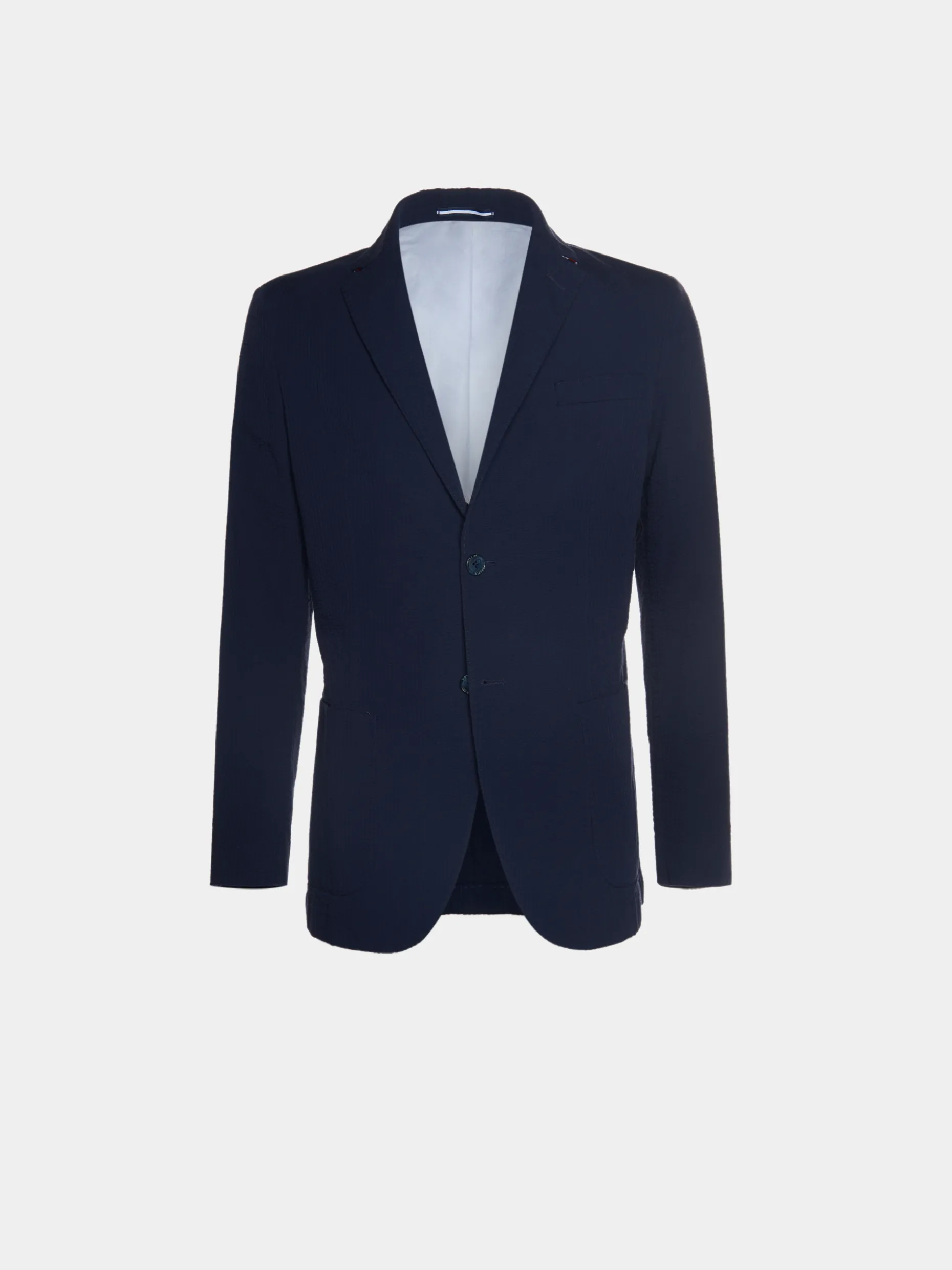 Blazer slim fit com textura de riscas seersucker|LION OF PORCHES Hot