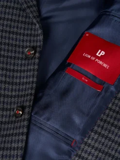 Blazer slim fit em algodão e lã|LION OF PORCHES Outlet