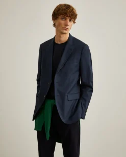 Blazer slim fit em algodão e lã|LION OF PORCHES Online