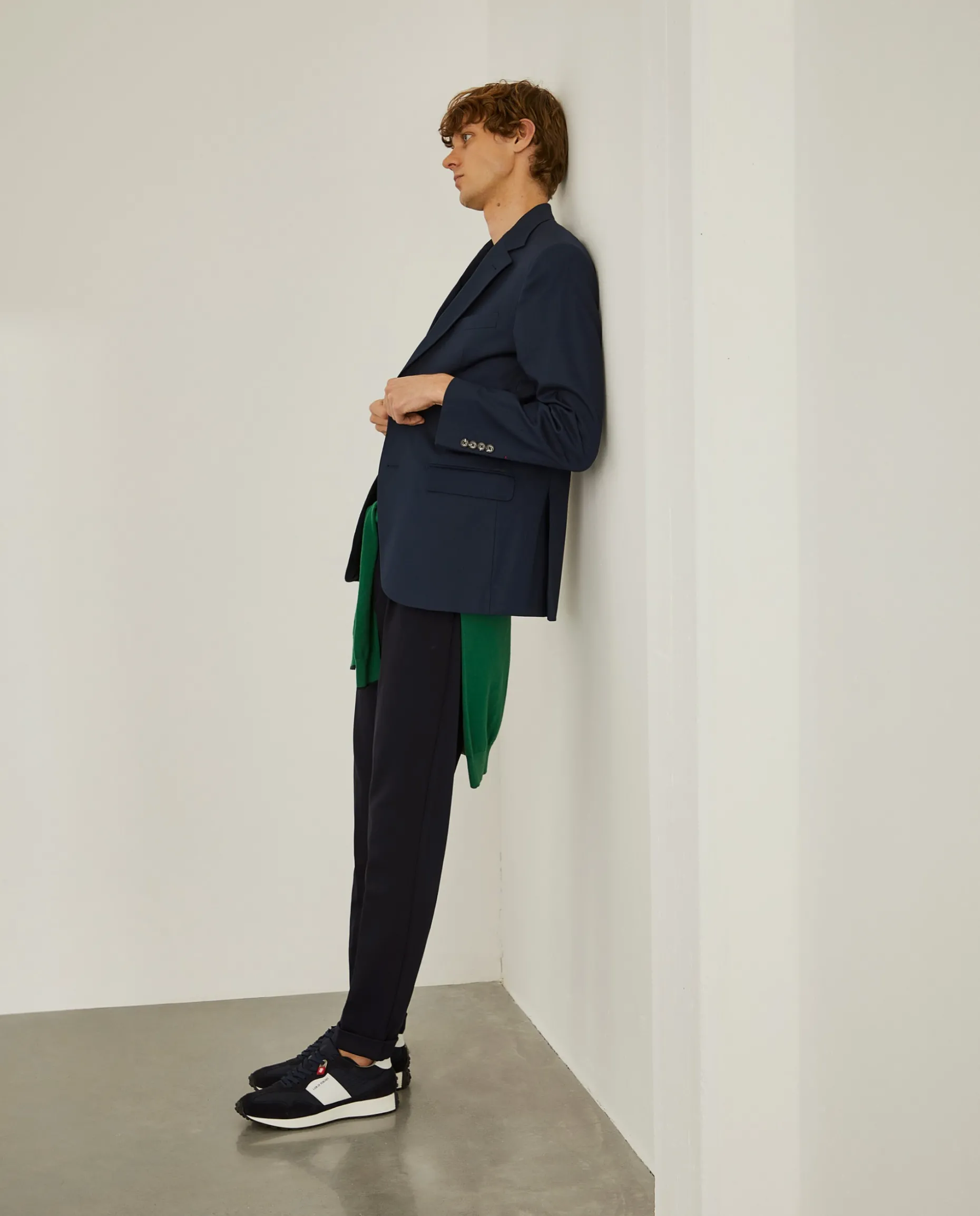 Blazer slim fit em algodão e lã|LION OF PORCHES Online