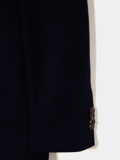 Blazer slim fit em algodão e lã|LION OF PORCHES Online
