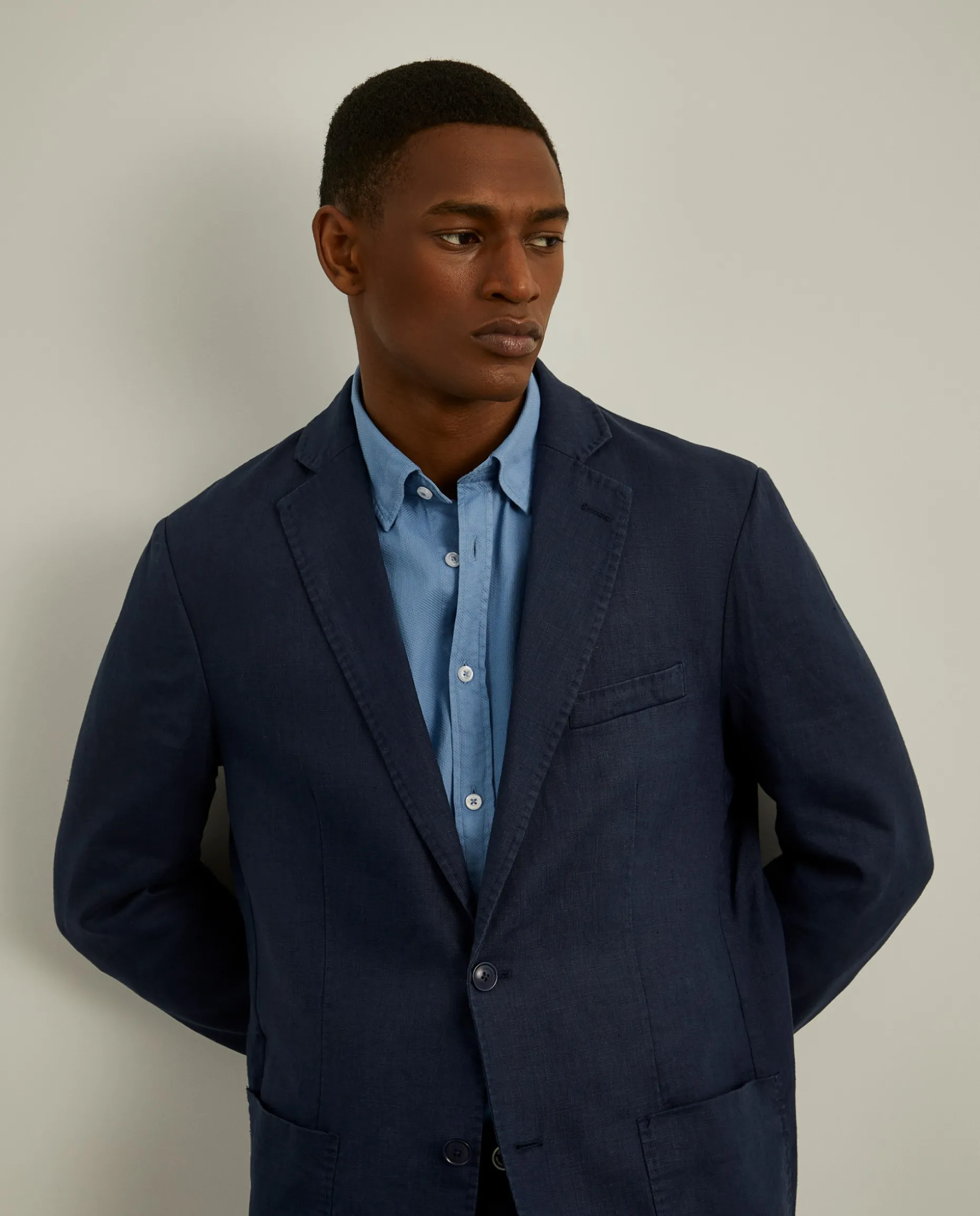 Blazer slim fit em linho|LION OF PORCHES New