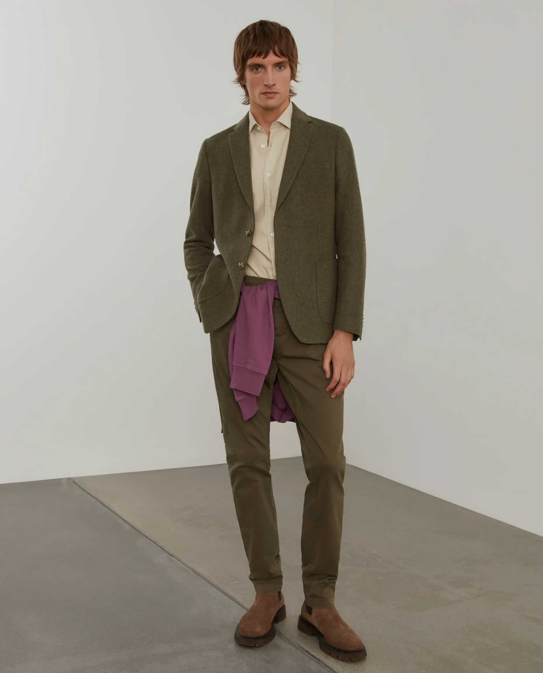 Blazer slim fit mistura de lã|LION OF PORCHES Hot