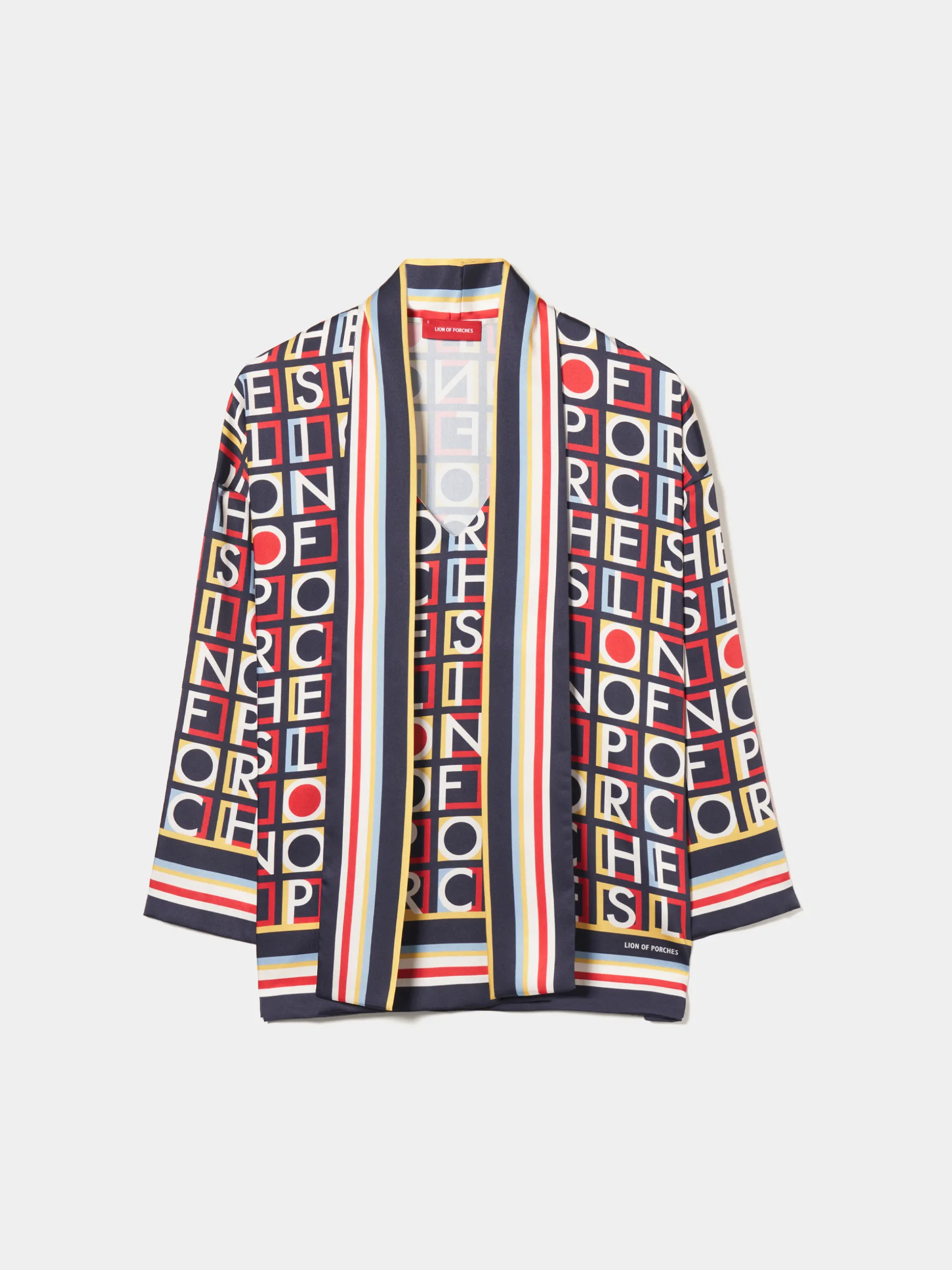 Blusa com estampado e laçada|LION OF PORCHES Sale