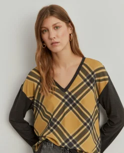 Blusa com estampado xadrez|LION OF PORCHES Cheap