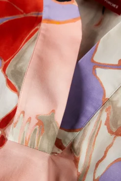 Blusa de algodão com padrão abstrato|LION OF PORCHES Shop