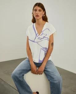 Blusa fluida com padrão floral|LION OF PORCHES Hot