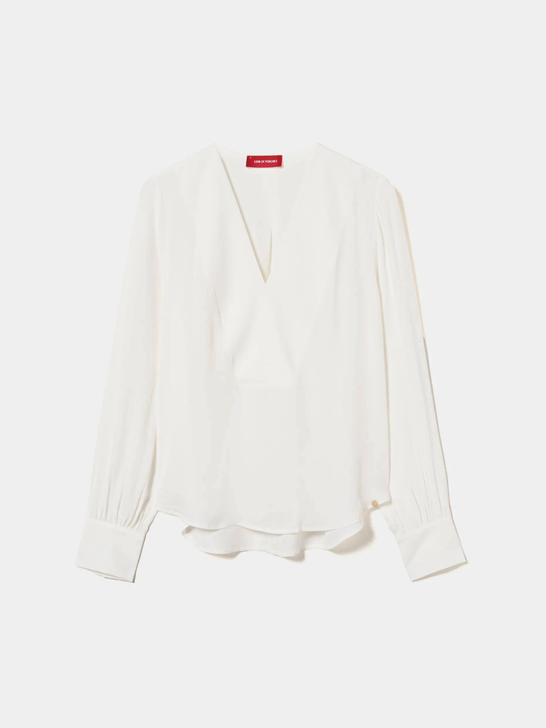 Blusa fluida decote em V|LION OF PORCHES Flash Sale