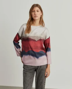 Blusa fluida estampada|LION OF PORCHES Sale