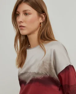Blusa fluida estampada|LION OF PORCHES Sale