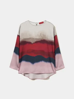Blusa fluida estampada|LION OF PORCHES Sale