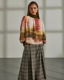 Blusa fluida gola alta|LION OF PORCHES Flash Sale