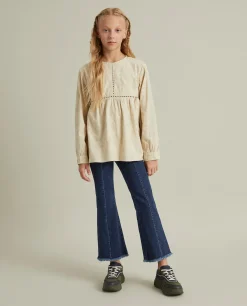 Blusa manga comprida bordado flores|LION OF PORCHES Online