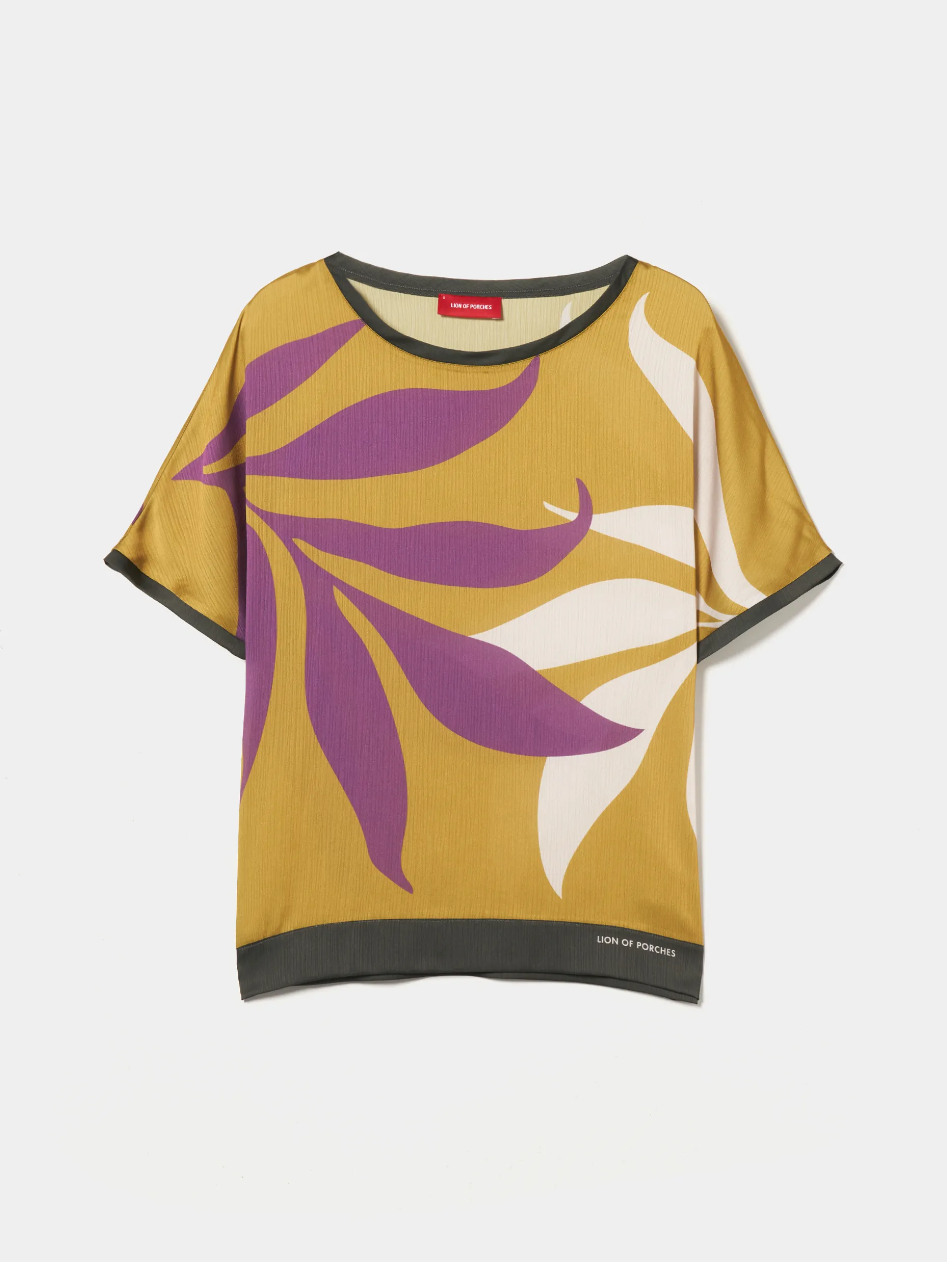 Blusa manga curta estampada|LION OF PORCHES Cheap
