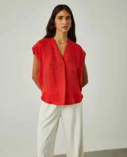 Blusa sem mangas em cupro|LION OF PORCHES Shop