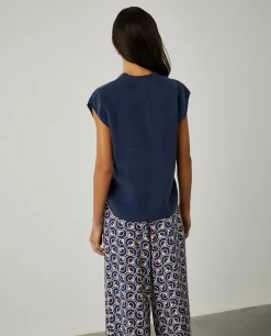 Blusa sem mangas em cupro|LION OF PORCHES Shop
