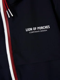 Blusão com capuz e riscas em contraste|LION OF PORCHES Best