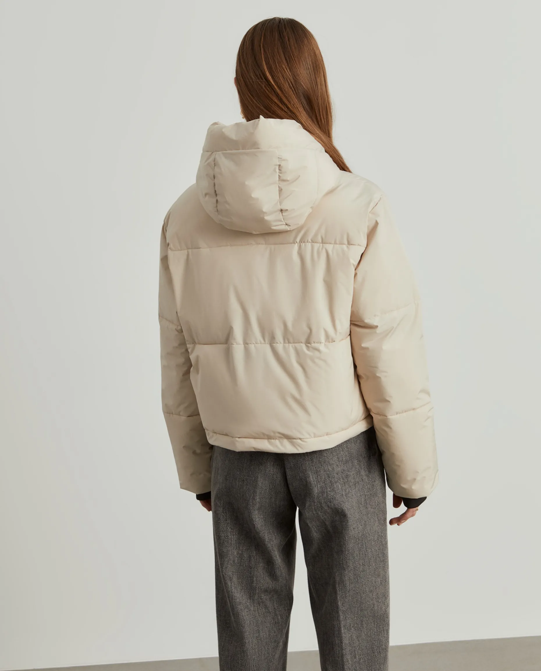 Blusão curto acolchoado com capuz|LION OF PORCHES Flash Sale