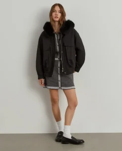 Blusão oversize com pelo|LION OF PORCHES Sale