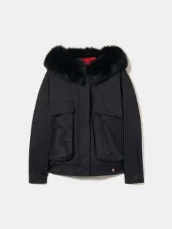 Blusão oversize com pelo|LION OF PORCHES Sale