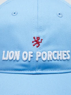 Boné de algodão com pala curva|LION OF PORCHES Outlet