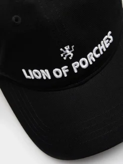 Boné de algodão com pala curva|LION OF PORCHES Fashion