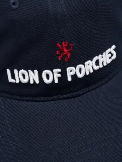 Boné de algodão com pala curva|LION OF PORCHES Clearance
