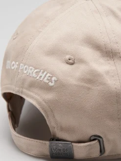 Boné de algodão com pala curva|LION OF PORCHES Flash Sale