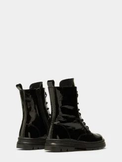 Botas de verniz com cordões|LION OF PORCHES Store