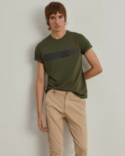 Calças chino regular fit|LION OF PORCHES Outlet