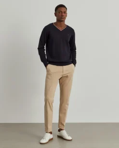 Calças chino regular fit|LION OF PORCHES Best Sale