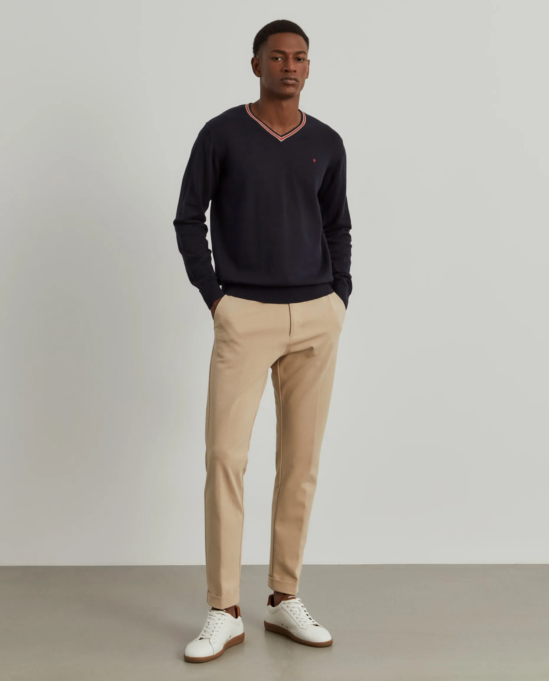 Calças chino regular fit|LION OF PORCHES Best Sale