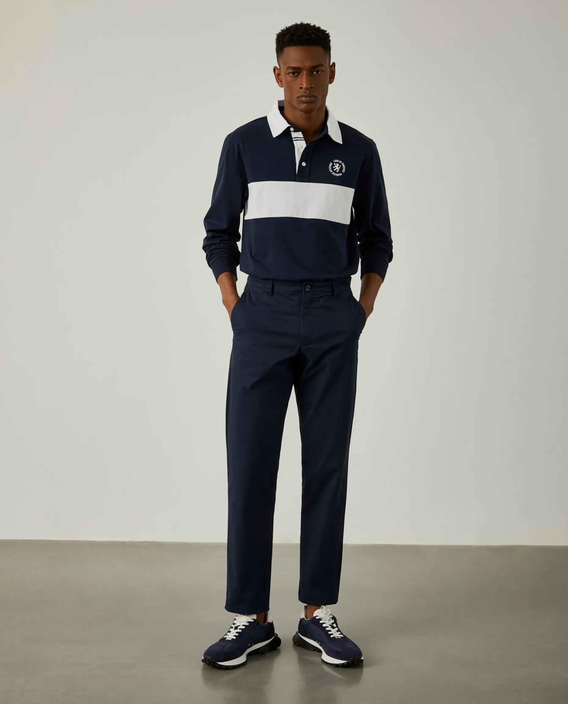Calças chino regular fit|LION OF PORCHES Best Sale