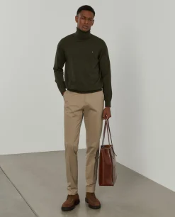Calças chino regular fit|LION OF PORCHES Best Sale