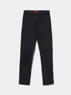Calças chino regular fit com pregas|LION OF PORCHES Sale