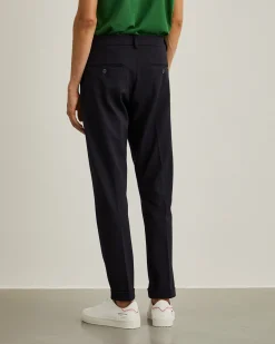 Calças chino regular fit com pregas|LION OF PORCHES New