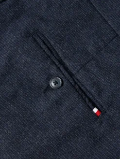 Calças chino regular fit com micro padrão|LION OF PORCHES Flash Sale