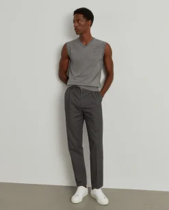 Calças chino regular fit com cordão|LION OF PORCHES Best
