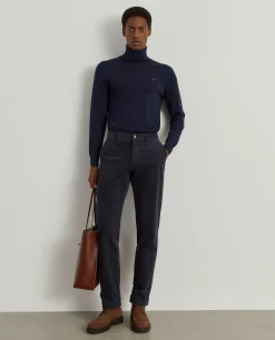 Calças chino regular fit em veludo|LION OF PORCHES Sale