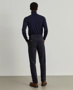 Calças chino regular fit em veludo|LION OF PORCHES Sale