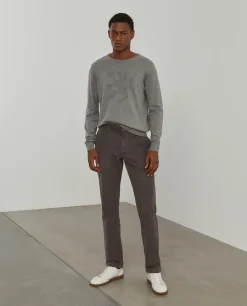Calças chino regular fit em veludo|LION OF PORCHES Hot