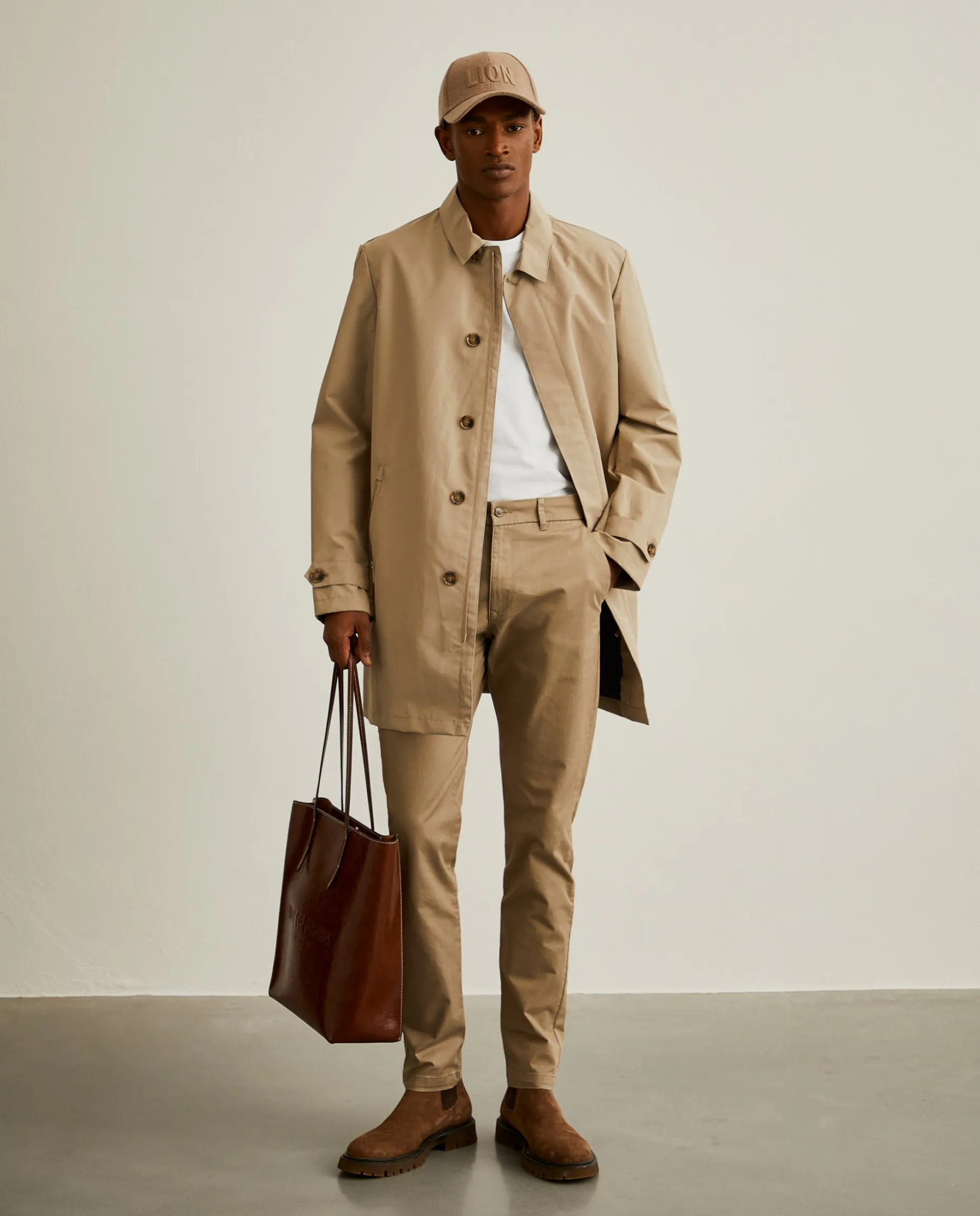 Calças chino slim fit|LION OF PORCHES Online