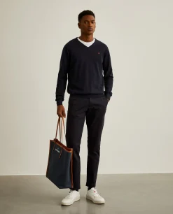Calças chino slim fit|LION OF PORCHES Discount